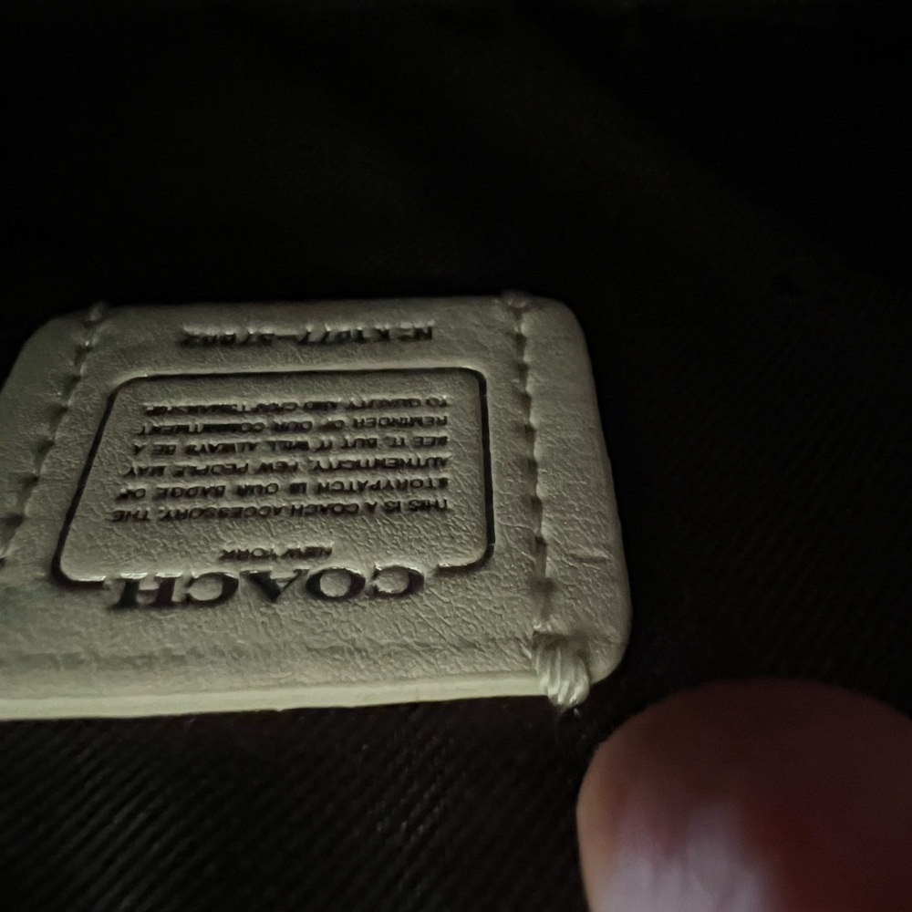 Coach Cream Studded Wristlet - Picture 3 of 9